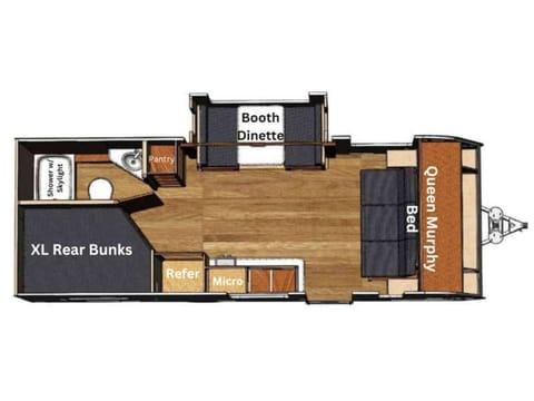 Unit sleeps up to 5 adults comfortably.