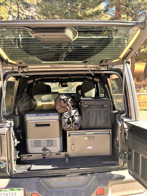 2025 Jeep wrangler 4xe with rooftop pop up tent RV in Applewood