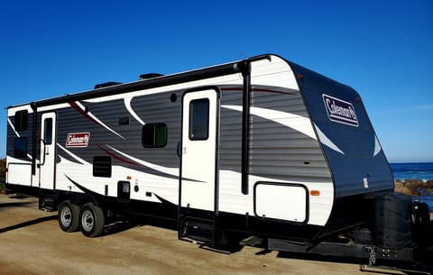This RV is ready to go to your campsite at Laguna Seca Weather Tech Raceway