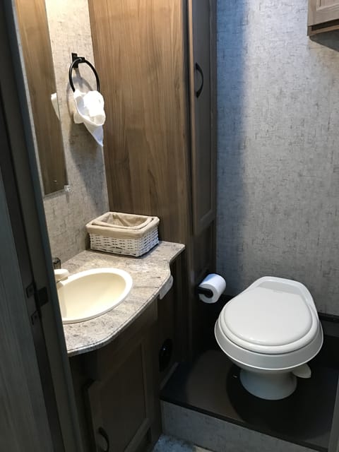 Here is the bathroom.