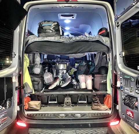 Loaded up & ready for a road trip to Mammoth! 
