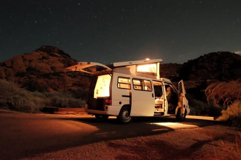 VW Eurovan Full Camper T4 Campervan Exploring Cheyenne Mountain State Park