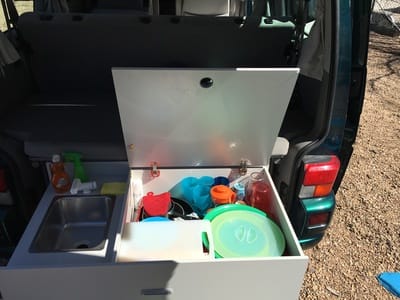 Vintage 2002 Eurovan Weekender Outdoor Kitchen Pull Out Drawer 