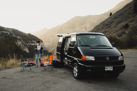 Vintage 2002 Eurovan Weekender "Black Beauty" at Canyonlands National Park 