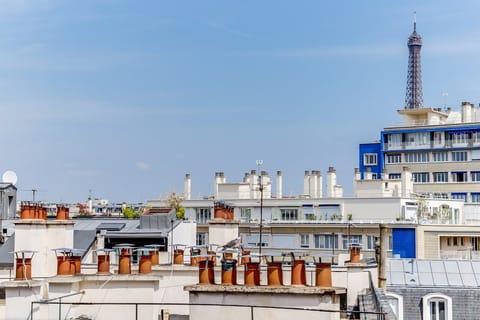 Parquet & Leather Apartment in Paris