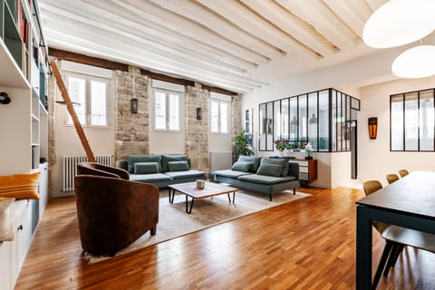 Parchment & Stone Apartment in Paris