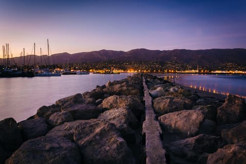 Sunsets Through The Palm Apartment in Santa Barbara