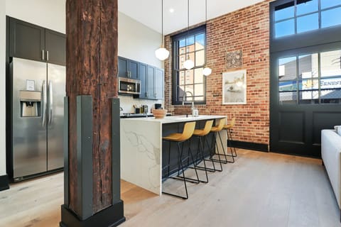 Timber And Brick Apartment in Warehouse District