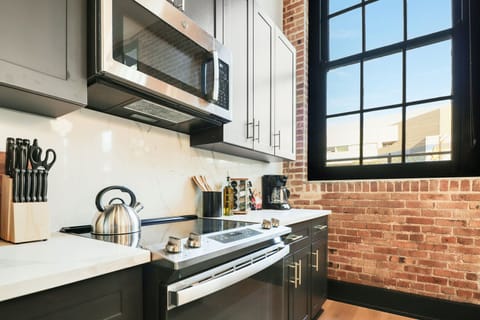 Timber And Brick Apartment in Warehouse District