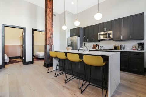 Timber And Brick Apartment in Warehouse District