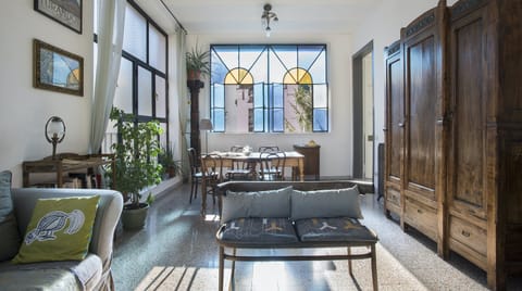 Through Frosted Glass Apartment in Rome