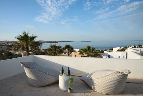 Sunlight Over Sapphire Apartment in Paros, Greece