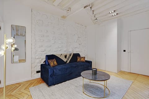 Sophistication in Blue Apartment in Paris