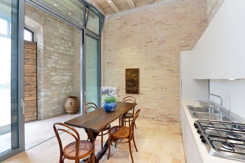 Brickwork & Blues Apartment in Sirolo