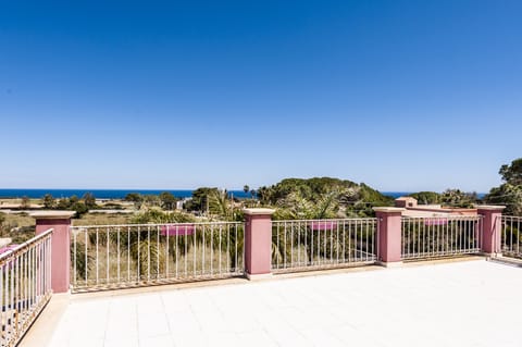 Electric Pink Castle Villa in Sicily