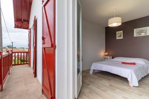 Cherry Red & Cream Apartment in French Basque Country