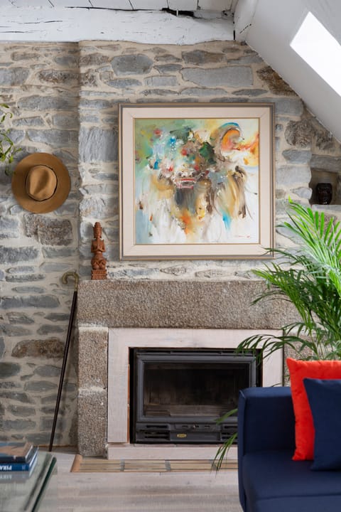 Stone Walls & White Apartment in St-Malo