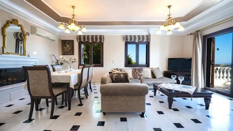 Sea Through the Grecian Columns Apartment in Crete