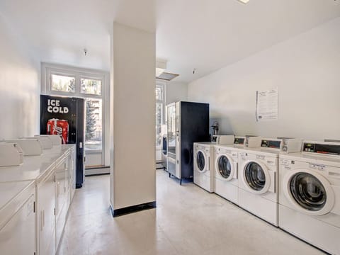 Village square laundry room.