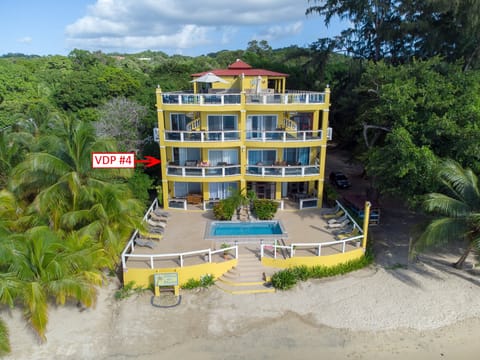 Building facing the ocean