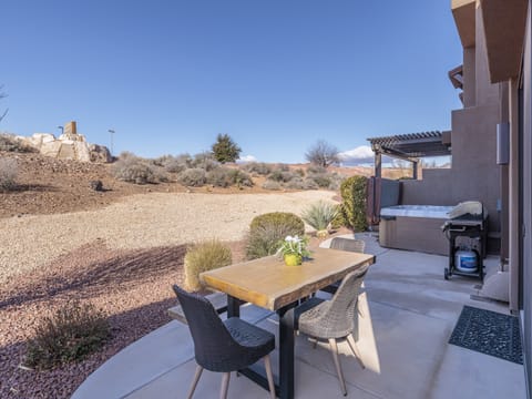 Back Patio Seating and View