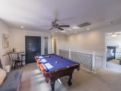 Upstairs Living Area Pool Table