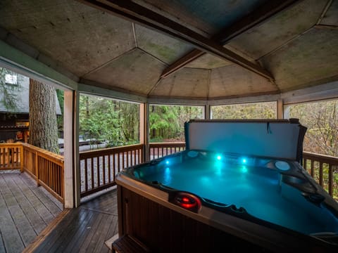 Relax in your private hot tub