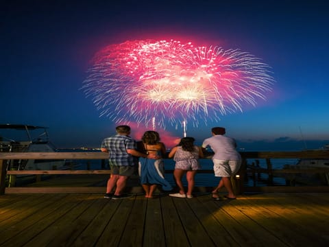To end your day, you can watch fireworks reflect off the Laguna Madre or the Gulf of Mexico! Firework shows typically happen Memorial Day through Labor Day. These events are NOT guaranteed by SPI Rentals.