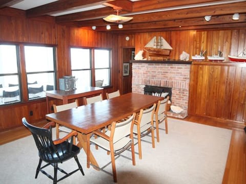 Ocean front Vacation Home with a large screened-in Patio House in Crescent Beach