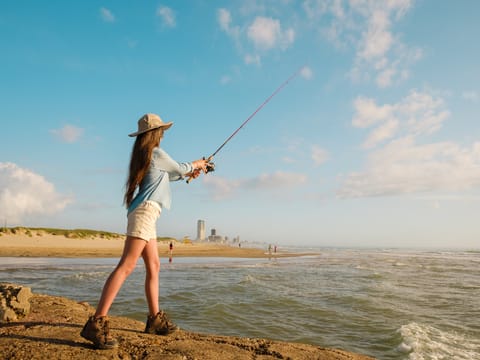 Fishing is a popular island activity!