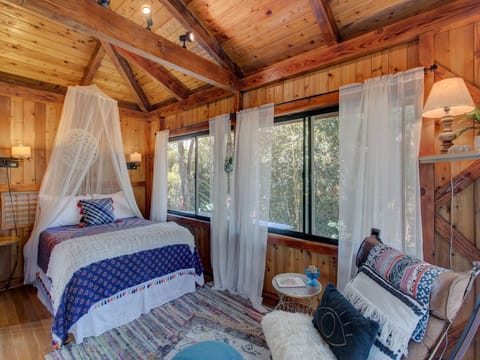 The master bedroom with ensuite bath.