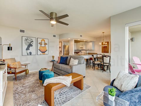 Living Area w/ Kitchen View