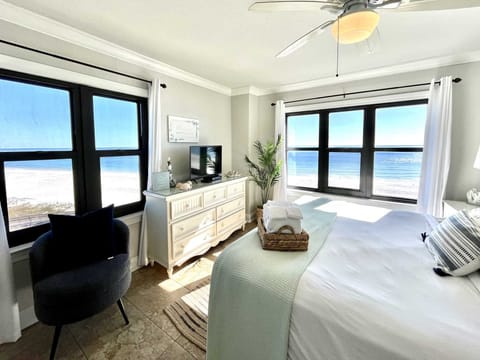 Wake up to refreshing beach front views.