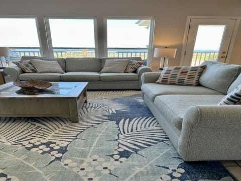 Living room with views of the bay