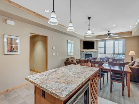 Kitchen offers an Granite Island with bar seating.