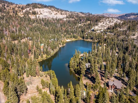 Aerial view of stunning Bear Lake.