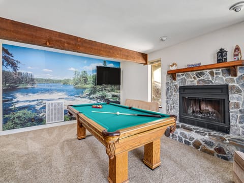 Pool table. Pine Mountain Lake Vacation Rental "The Big Easy" - Unit 15 Lot 83.