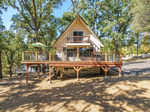 Front of house. Unit 1 Lot 300 - Pine Mountain Lake Vacation Rental "Cozy Cabin on the Cove."