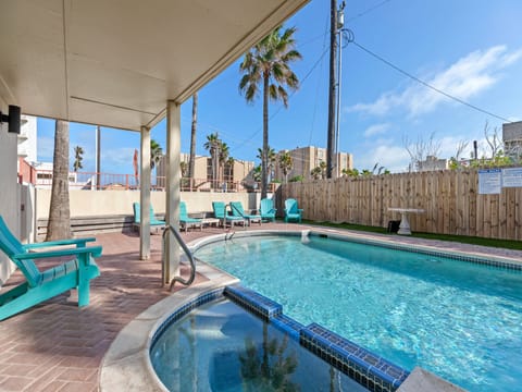 Sparkling private pool with kiddy pool! Take a dip to cool off after a great day on the beach!