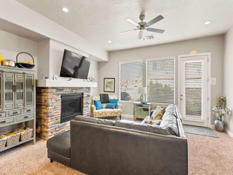 Living Room with Patio Access