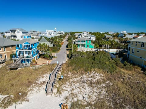 The home sits right next to the Wall Street beach boardwalk
