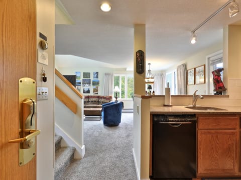 Kitchen dining and living room