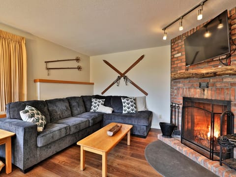 This Fall Line two bedroom condominium is located a short distance from skiing and golfing in Killington and features a cozy living area with wood burning fireplace.