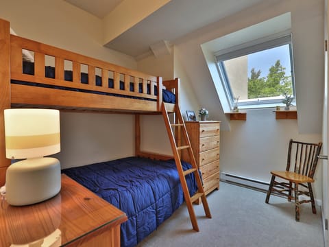 Second floor bedroom with twin over full bunk bed