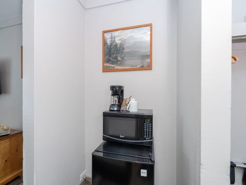 Mini Fridge, Microwave & Coffee Maker