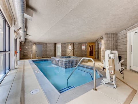 Newly renovated indoor pool/hot tub/ sauna.