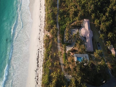 Welcome to Owl's Roost, a beachfront estate with a private heated pool.