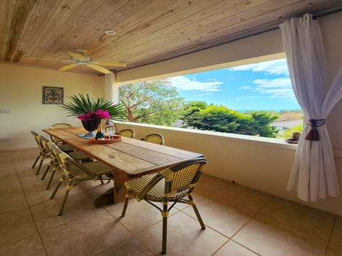 Terrace overlooking Governors Harbour.