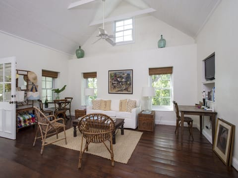 Living area of guest cottage