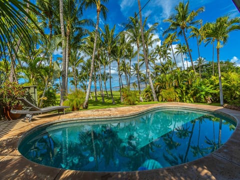 Cool off in the private pool.